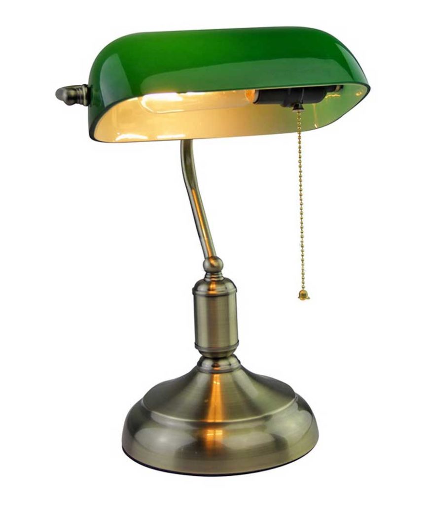 Επιτραπέζιο Φωτιστικό Γραφείου Vintage E27 V-TAC Μπρονζέ - Πράσινο - 3912