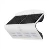 LED Ηλιακό Φωτιστικό 6.8W V-TAC με Αισθητήρα Αδιάβροχο IP65 Λευκό Πλαστικό Φυσικό Λευκό 4000K - 8278