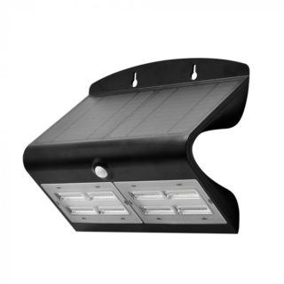 LED Ηλιακό Φωτιστικό 6.8W V-TAC με Αισθητήρα Αδιάβροχο IP65 Μαύρο Πλαστικό Φυσικό Λευκό 4000K - 8279