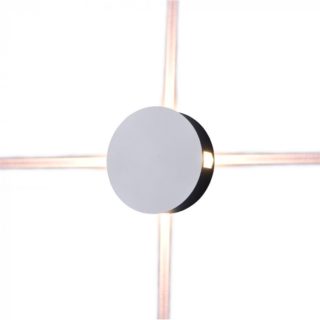 LED Φωτιστικό Τοίχου 4W V-TAC Λευκό Στρογγυλό Αδιάβροχο IP65 SMD Θερμό Λευκό 3000Κ - 8213