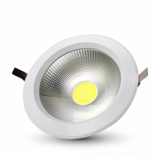 LED Φωτιστικό Οροφής COB High Lumen 10W V-TAC Στρογγυλό Χωνευτό Φυσικό Λευκό 4500K - 1271