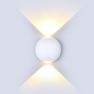LED Φωτιστικό Τοίχου Στρογγυλό 6W V-TAC Λευκό Αδιάβροχο IP65 SMD Θερμό Λευκό 3000Κ - 8301